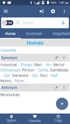 English To Somali Dictionary android App screenshot 0